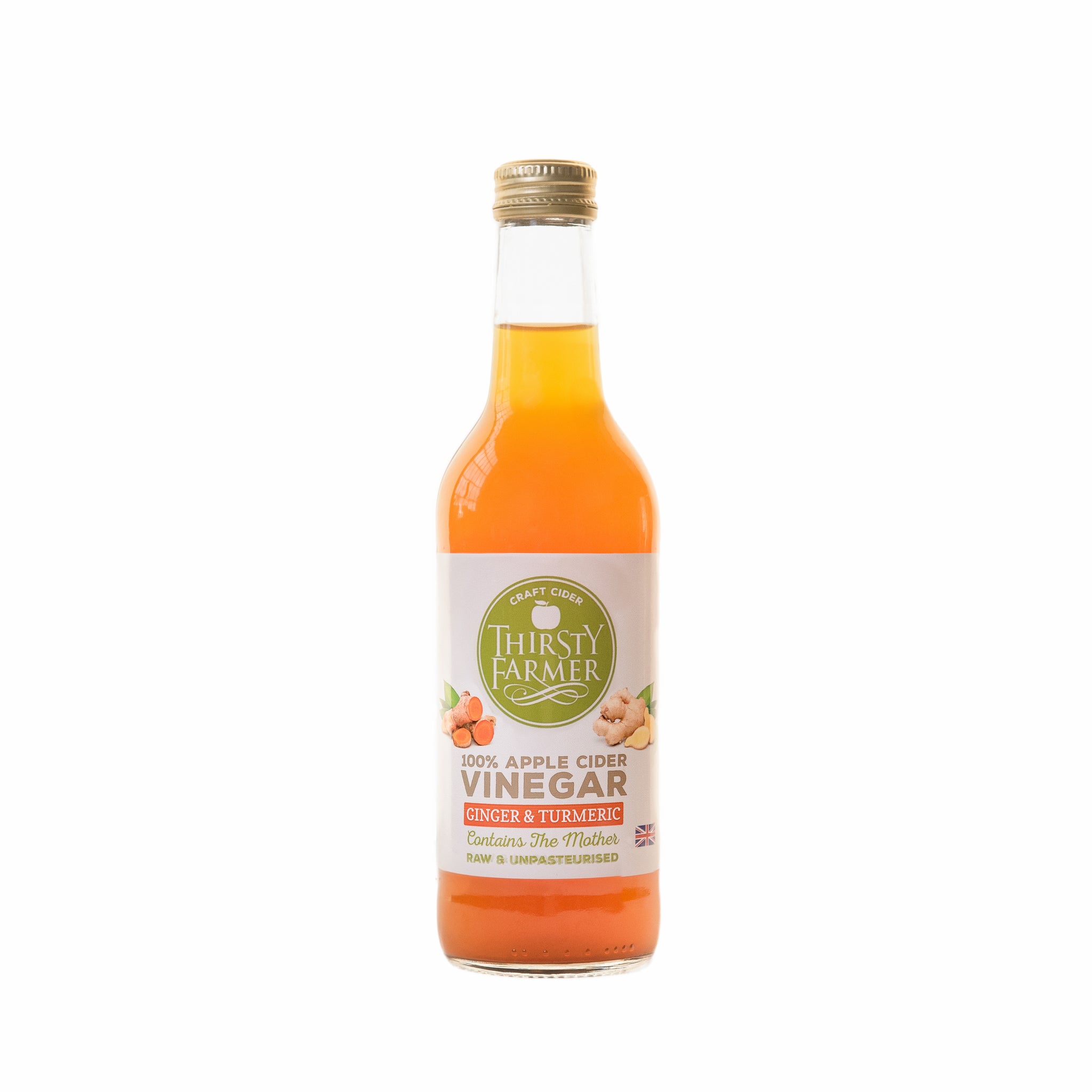 Thirsty Farmer Apple Cider Vinegar with Ginger & Turmeric (6x330ml)