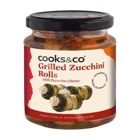 Cooks & Co Grilled Zucchini Rolls with Pecorino Cheese (6x280g)