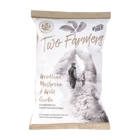 Two Farmers Woodland Garlic & Wild Mushroom Crisps (12x150g)