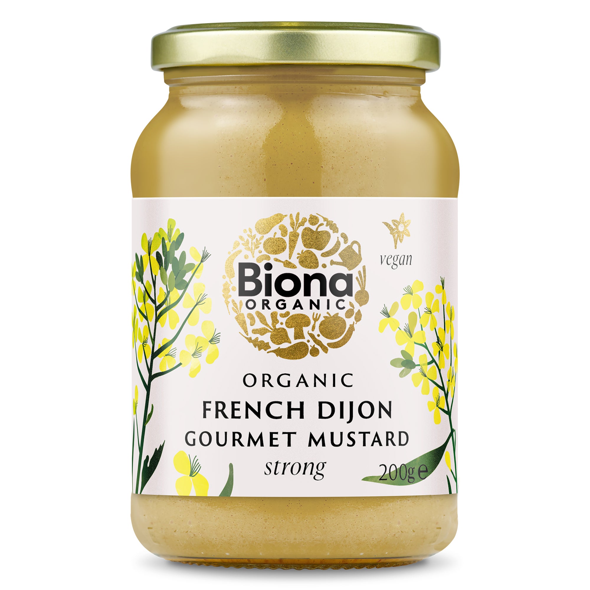 Biona Organic French Dijon Mustard (6x200g)