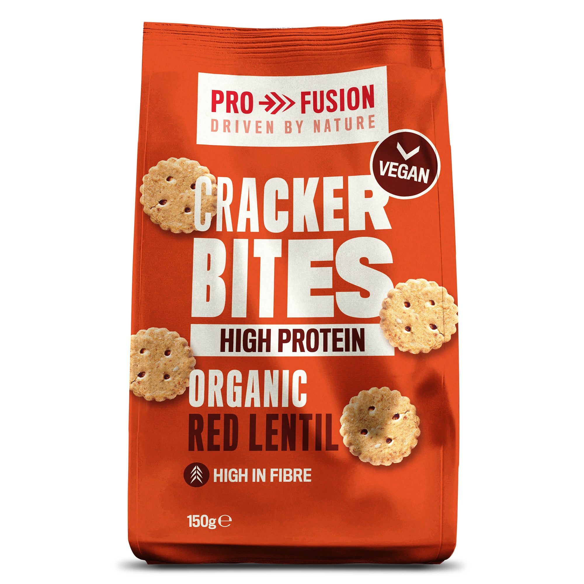 Pro Fusion High Protein Red Lentil Cracker Bites (8x150g)