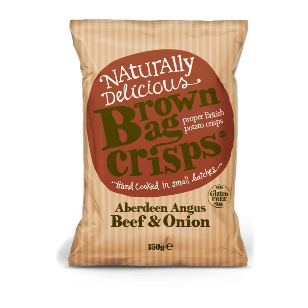 Brown Bag Crisps Crisps Beef & Onion Crisps (10x150g) – The Gorgeous ...