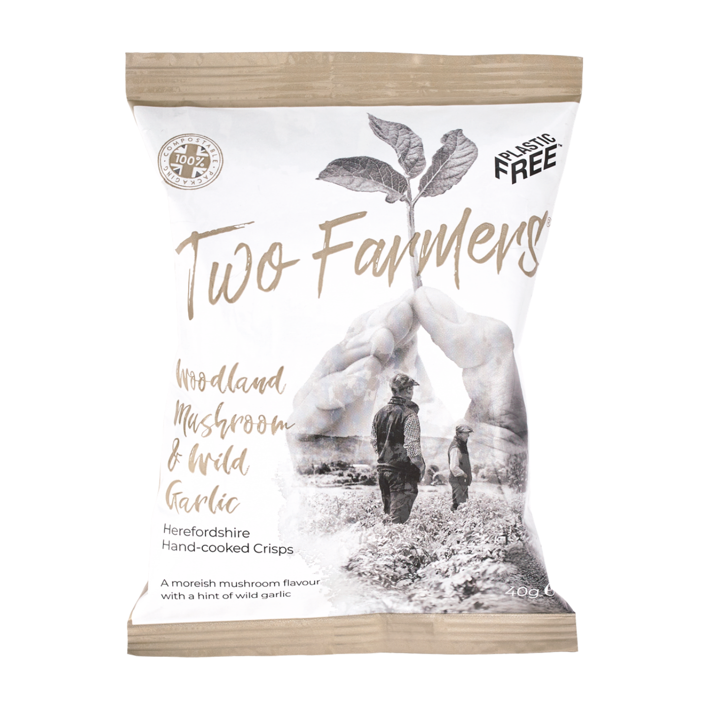 Two Farmers Woodland Mushroom & Wild Garlic Crisps (24x40g)