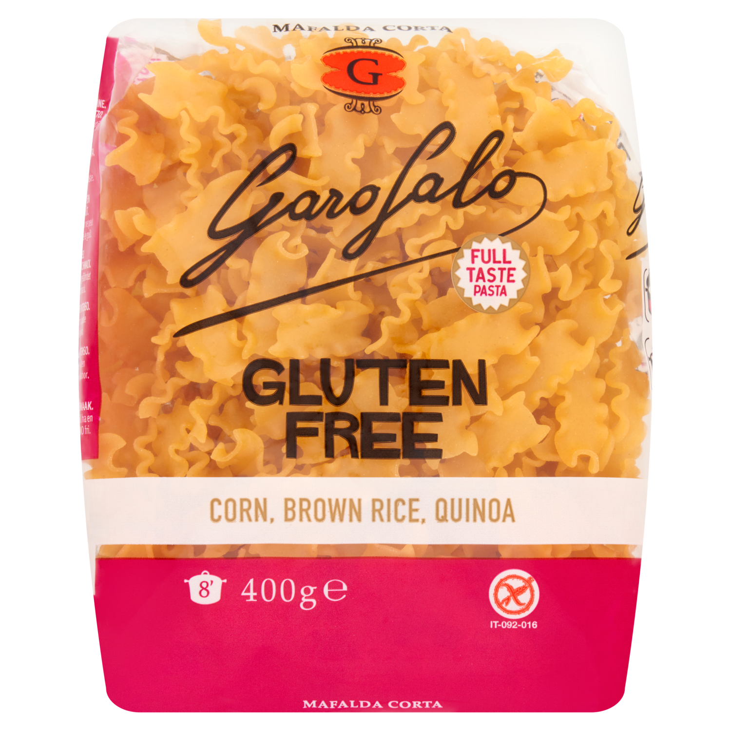 Garofalo Gluten Free Mafalda Corta (8x400g)