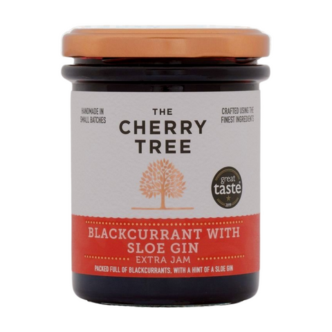 The Cherry Tree Blackcurrant with Sloe Gin Extra Jam (12x225g)