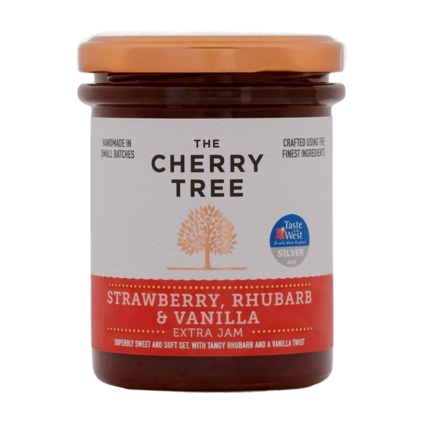 The Cherry Tree Strawberry & Rhubarb Extra Jam (12x225g)