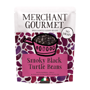 Merchant Gourmet Smoky Black Turtle Beans (6x240g)