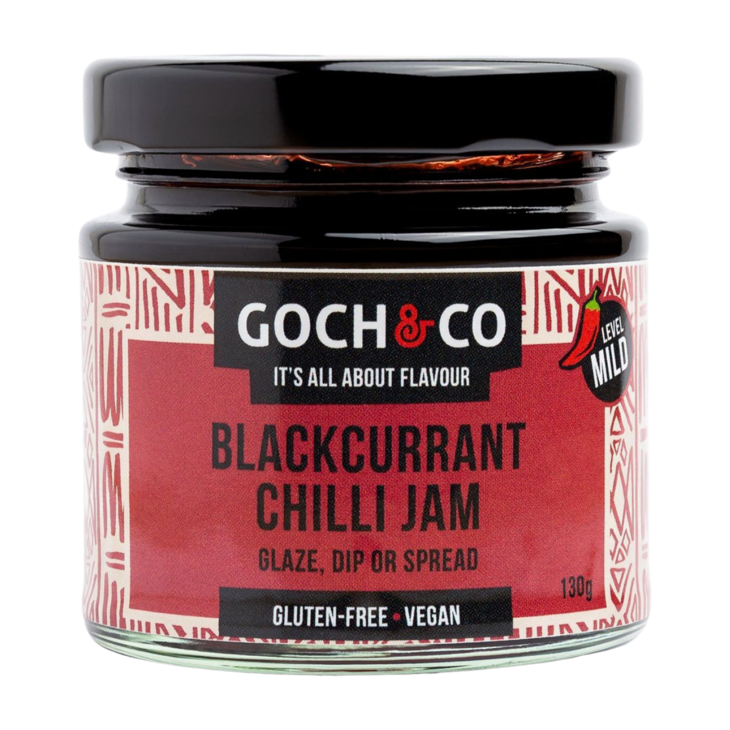 Goch & Co Blackcurrant Chilli Jam (6x130g)