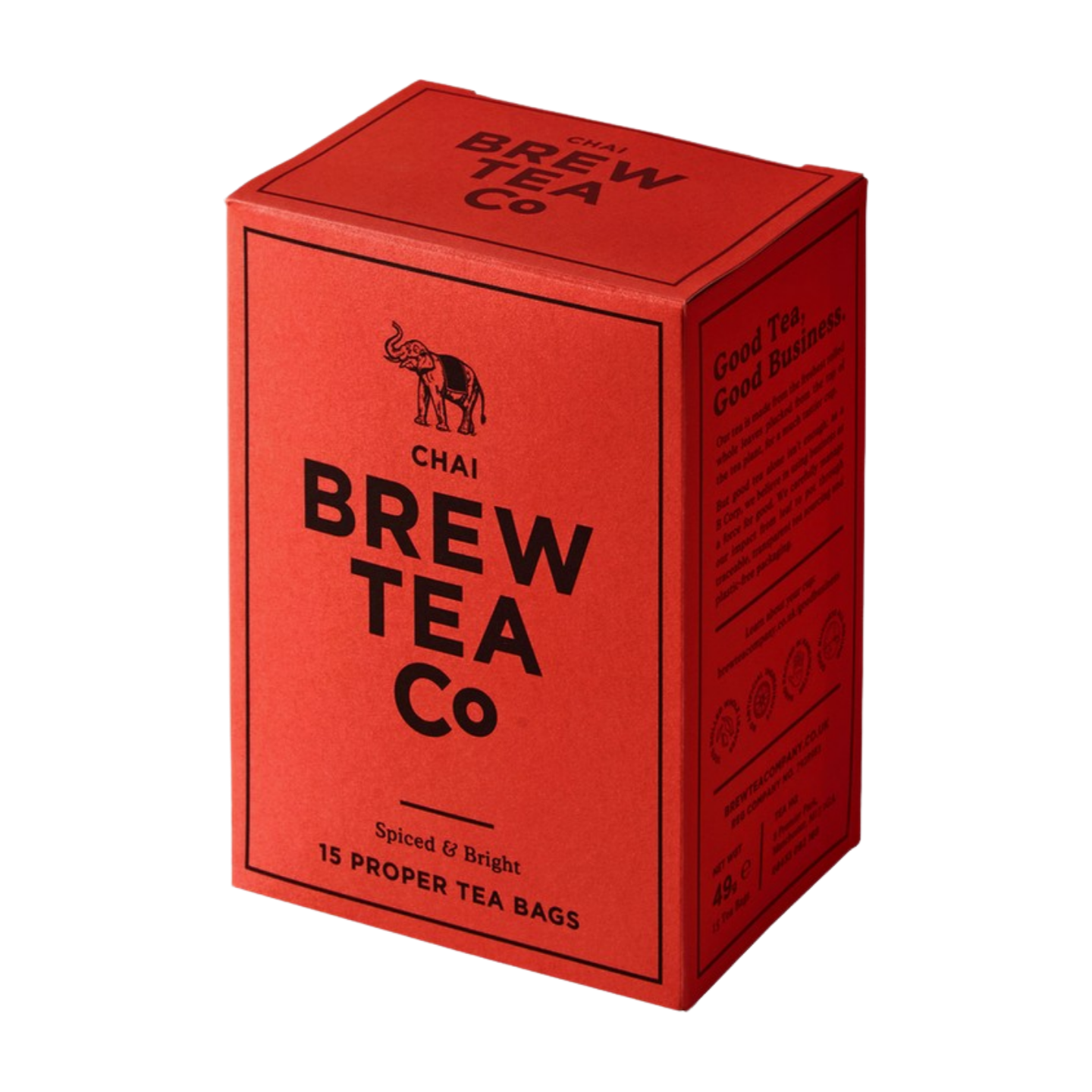 Brew Tea Co Chai Tea Bags (6x15 Tea Bags)