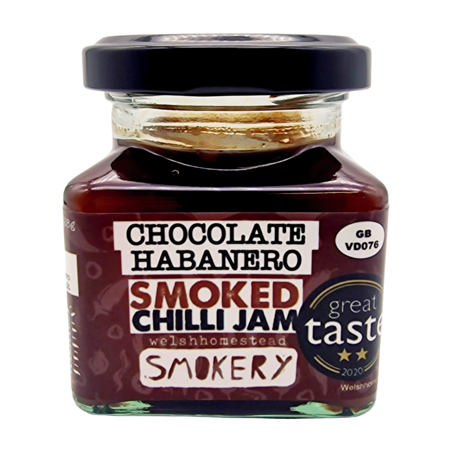 Welshhomestead Smokery Chocolate Habanero Smoked Chilli Jam (6x128g)