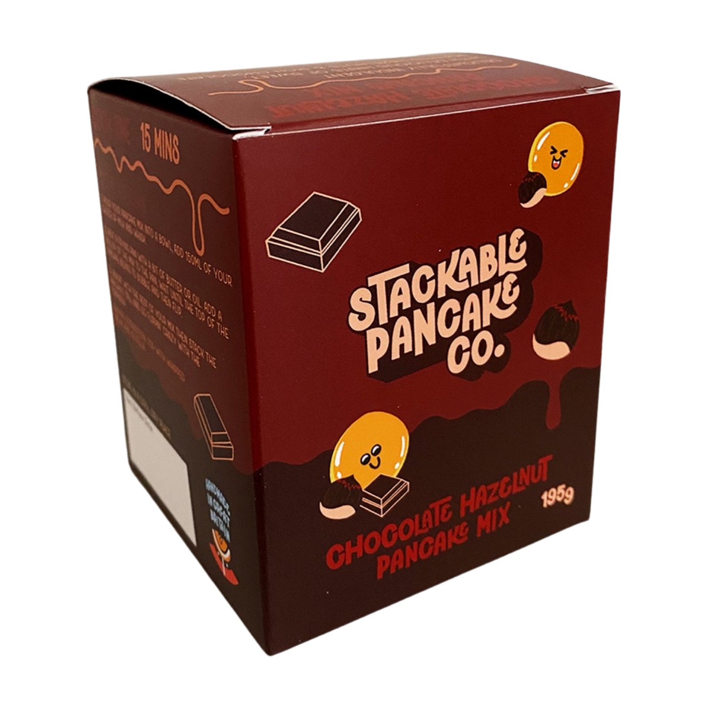 Stackable Pancake Co. Chocolate Hazelnut Pancake Mix (15x195g)