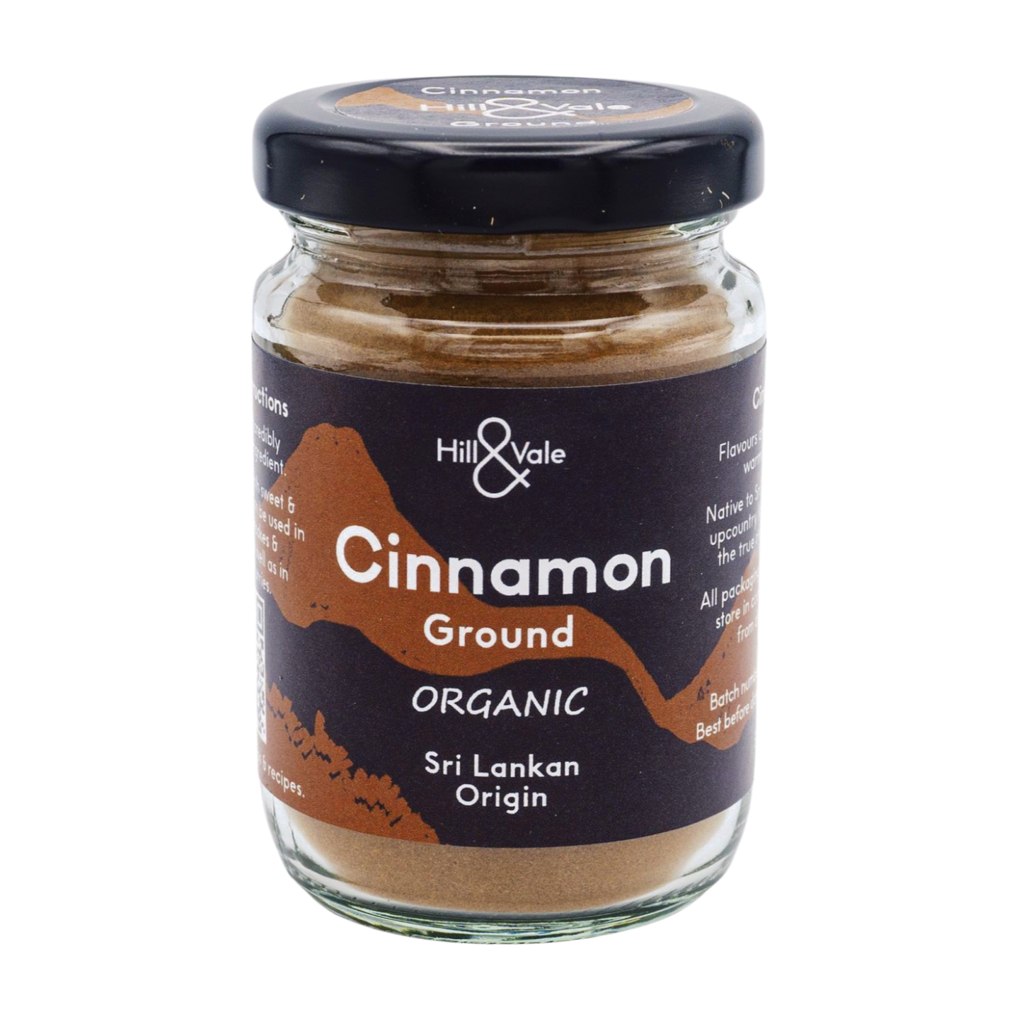 Hill & Vale Organic Cinnamon Ground (6x34g)