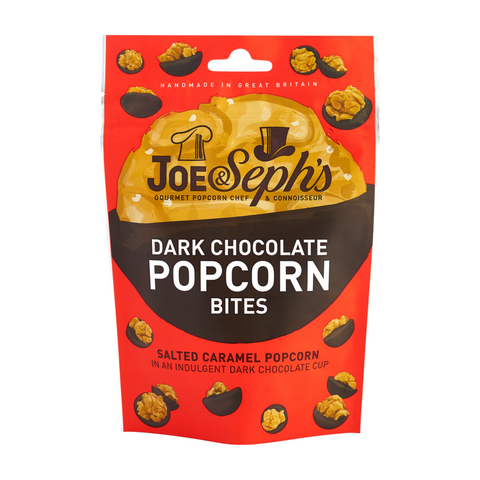 Joe & Sephs Dark Chocolate Popcorn Bites (14x63g)