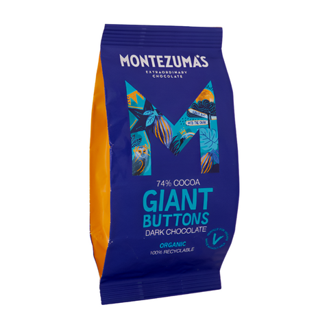 Montezuma's Organic Dark Chocolate Giant Buttons (8x180g)