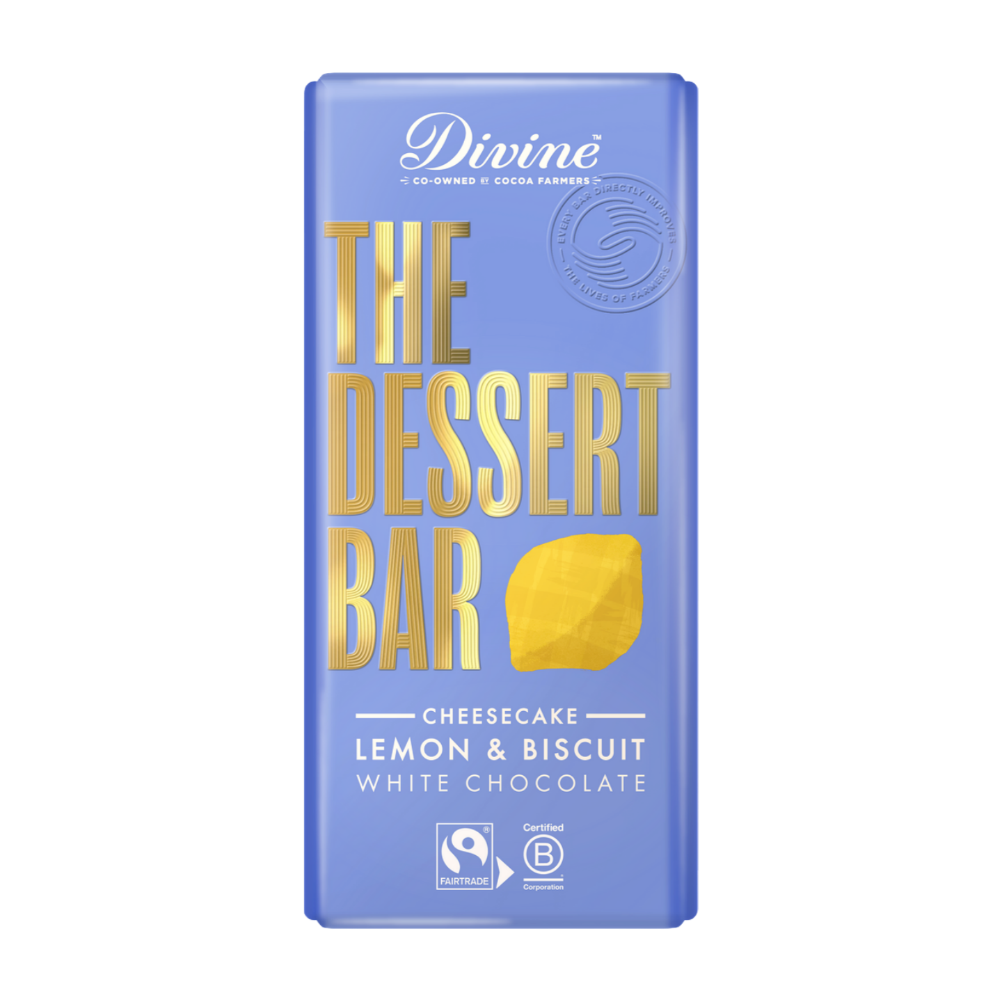 Divine White Chocolate Lemon Cheesecake Dessert Bar (10x180g)