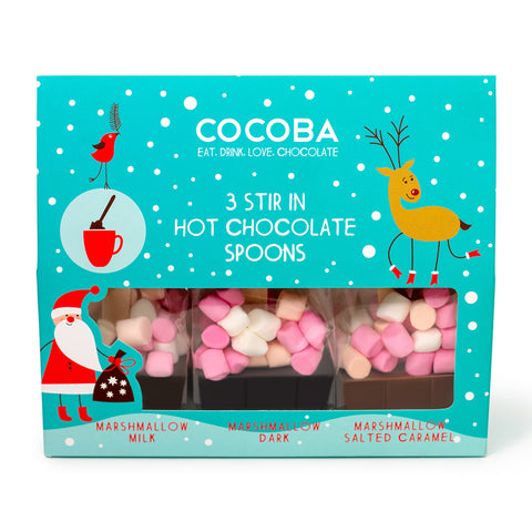 Cocoba Christmas Hot Chocolate Spoons (6x150g)