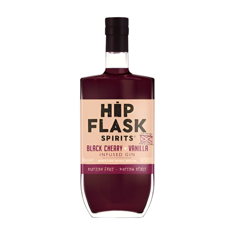 Hip Flask Spirits Black Cherry & Vanilla Infused Gin (6x70cl)