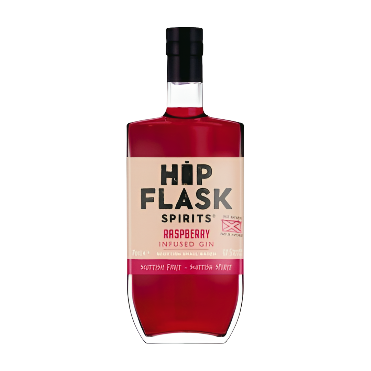 Hip Flask Spirits Raspberry Infused Gin (6x70cl)