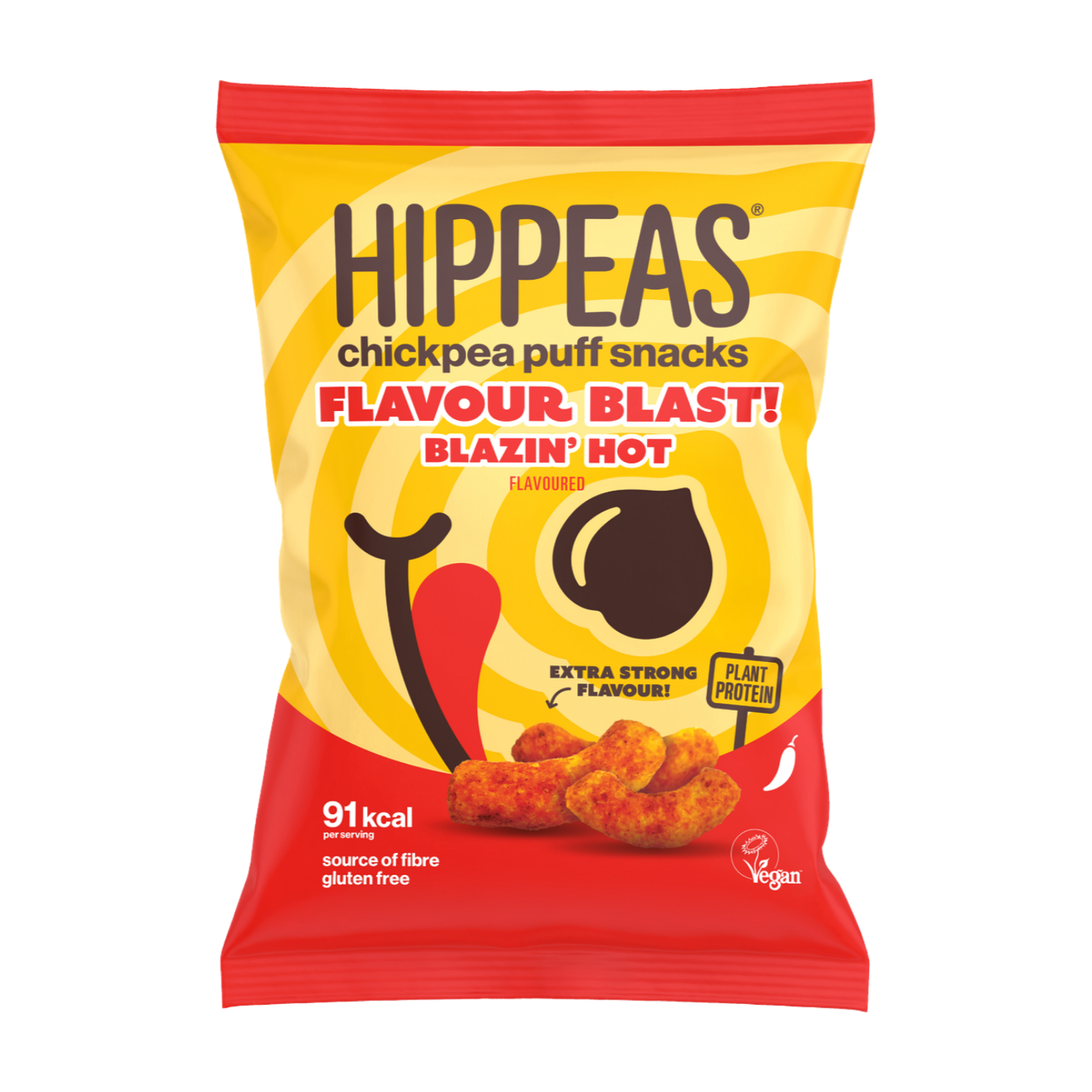 Hippeas Flavour Blast Blazin's Hot Chickpea Puffs (12x22g)