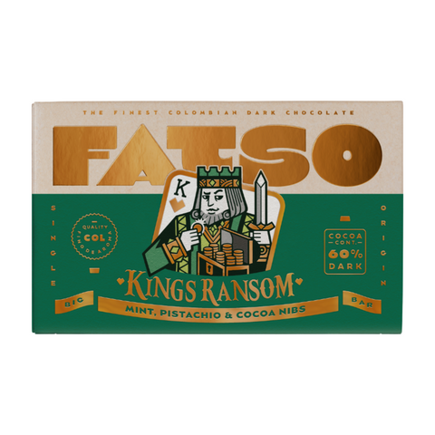 Fatso 'King's Ransom' Mint, Pistachio & Cocoa Nibs (10x150g)