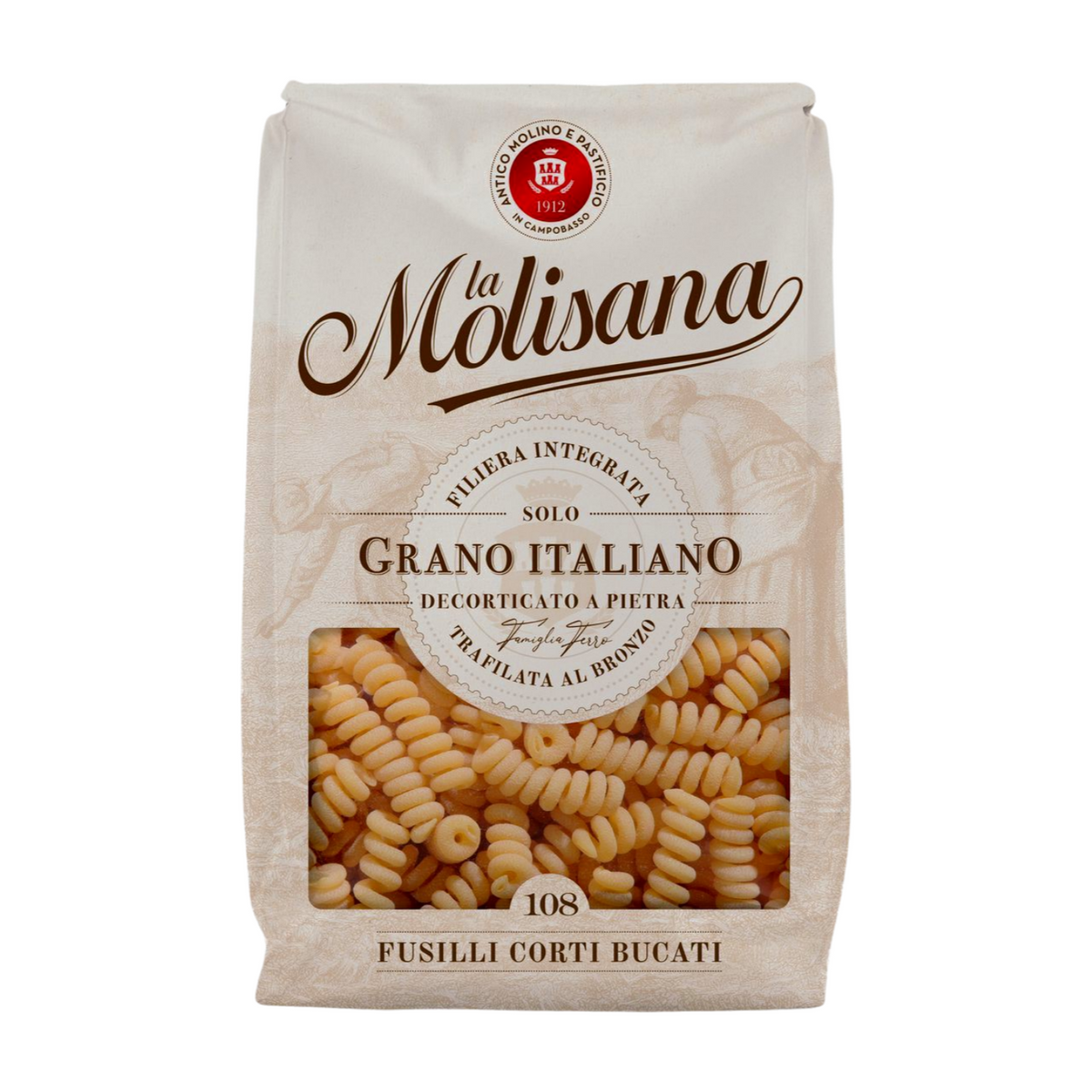 La Molisana Fusilli Corti Bucati No. 108 (16x500g) – The Gorgeous Food ...