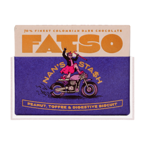 Fatso 'Nan's Stash' Peanut, Toffee & Digestive Biscuit (27x40g)