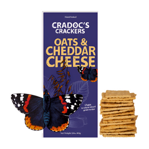 Cradoc's Oats & Cheddar Cheese Crackers (6x80g)