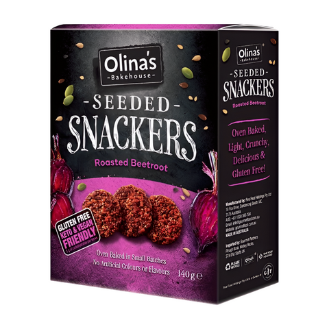 Olina's Bakehouse Roasted Beetroot Seeded Snackers (6x140g)