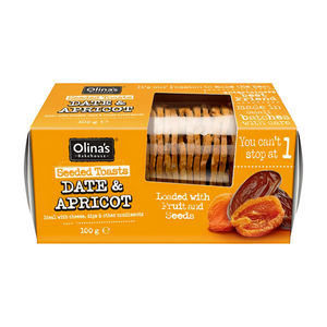 Olina's Bakehouse Date & Apricot Toasts (12x100g)