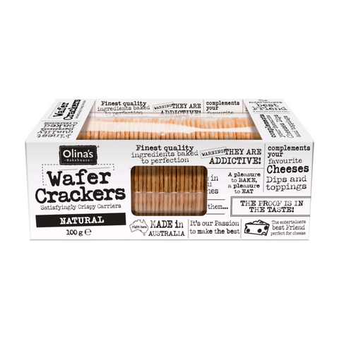 Olina's Bakehouse Natural Wafer Crackers (12x100g)