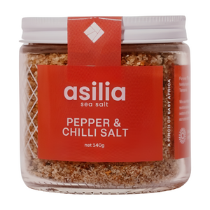 Asilia Sea Salt Pepper & Chilli Salt (6x140g)