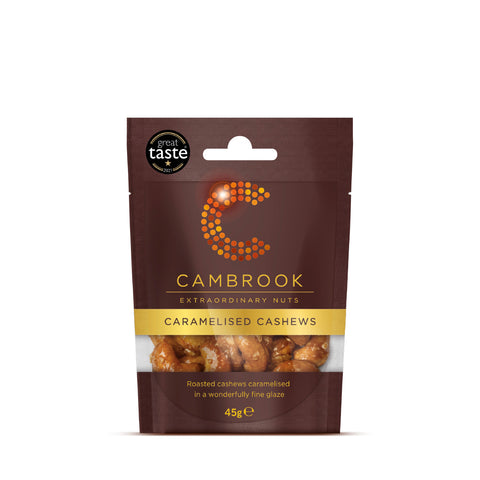 Cambrook Caramelised Cashews (12x45g)