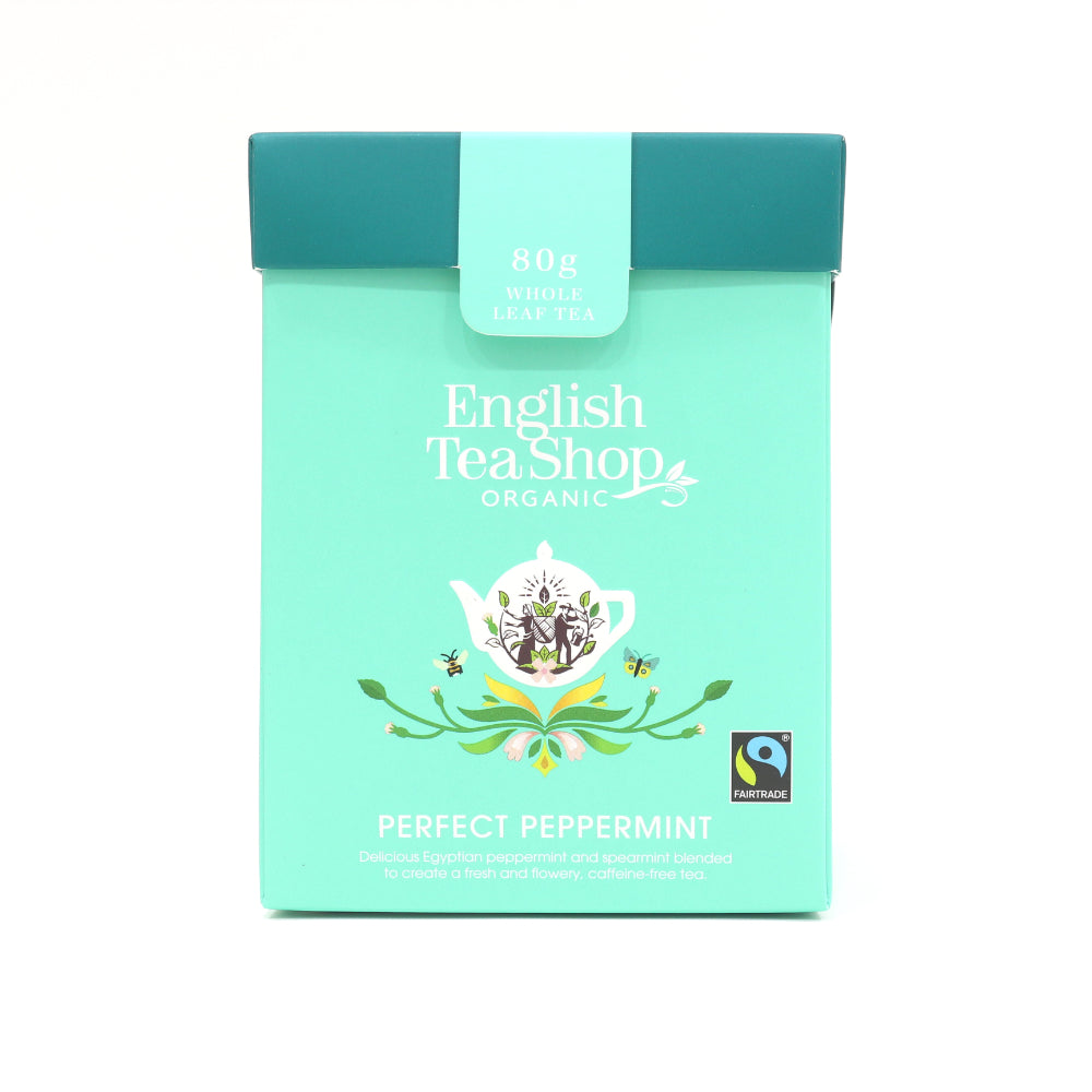 English Tea Shop Organic Perfect Peppermint Whole Leaf Tea (6x80g)