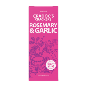 Cradoc's Gluten Free Rosemary & Garlic Crackers (6x80g)