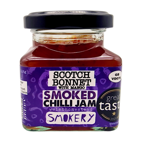 Welshhomestead Smokery Scotch Bonnet & Mango Smoked Chilli Jam (6x128g)