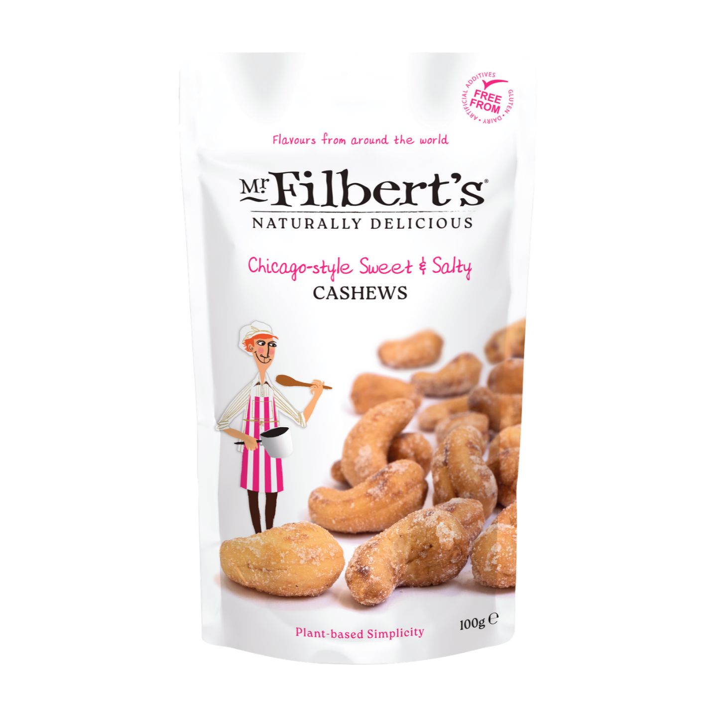 Mr Filbert's Chicago-style Sweet & Salty Cashews (12x100g)