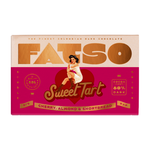 Fatso 'Sweet Tart' Cherry, Almond & Shortbead (10x150g)