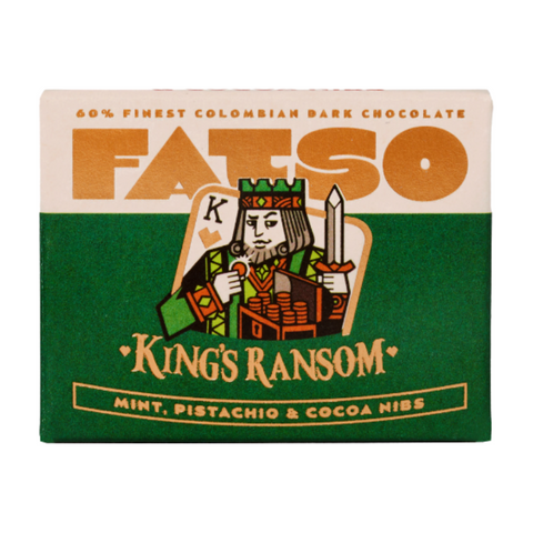 Fatso 'King's Ransom' Mint, Pistachio & Cocoa Nibs (27x40g)