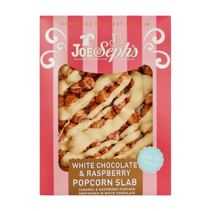 Joe & Seph's White & Raspberry Chocolate Popcorn Slab (14x115g)