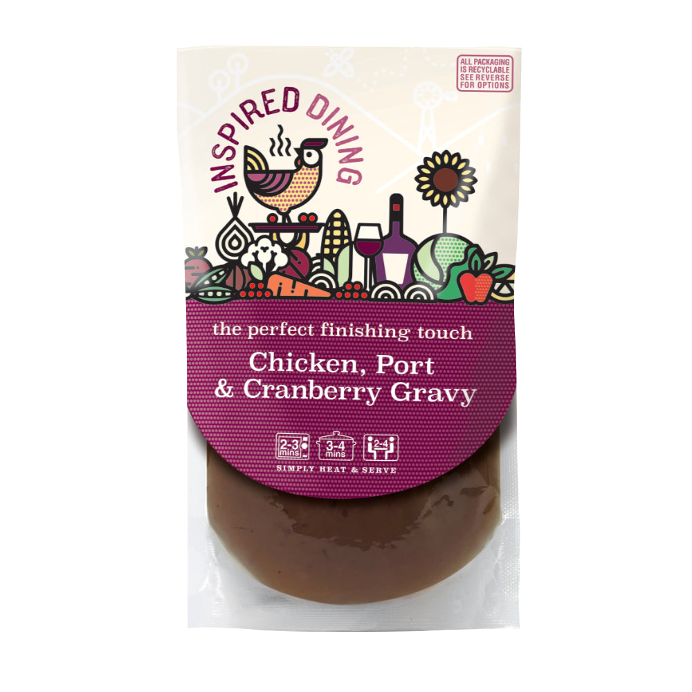 Inspired Dining Chicken, Port & Cranberry Gravy (8x200g)