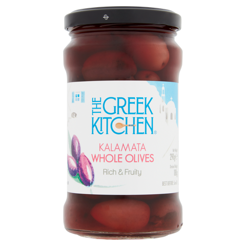 The Greek Kitchen Whole Kalamata Olives (6x290g)