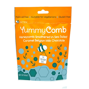 Yummycomb Salted Caramel Milk Chocolate Honeycomb Pouch (6x100g)